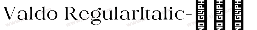 Valdo RegularItalic字体转换